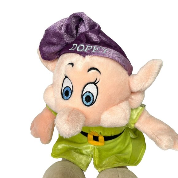 Disney Store Exclusive Snow White Dopey Dwarf Plush - Bean Bag Bottom - Picture 2 of 10